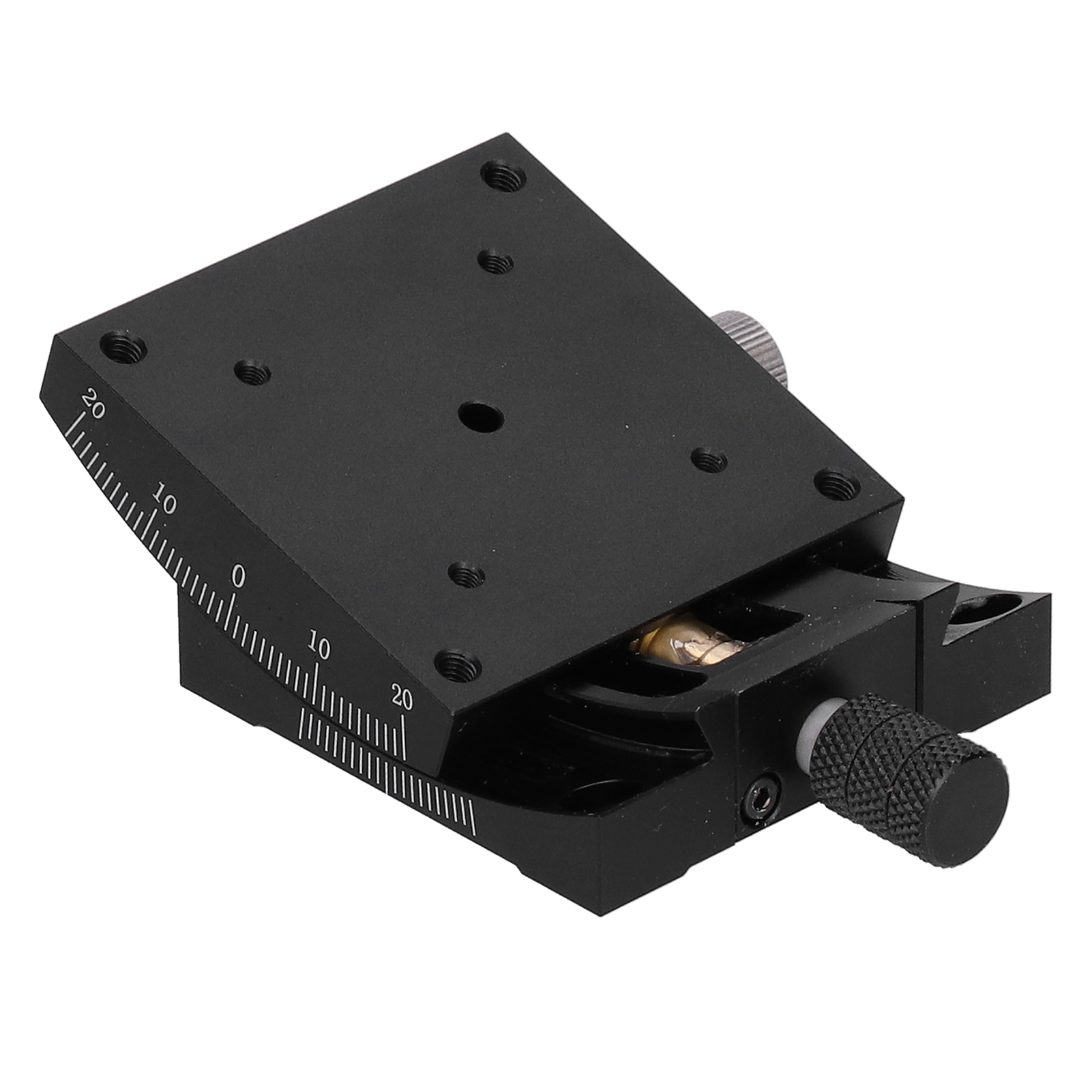 Hxva60 60x60mm Manuelle Feinverstellplattform Mit Zahnstange, Ritzel Und Schneckengetriebe