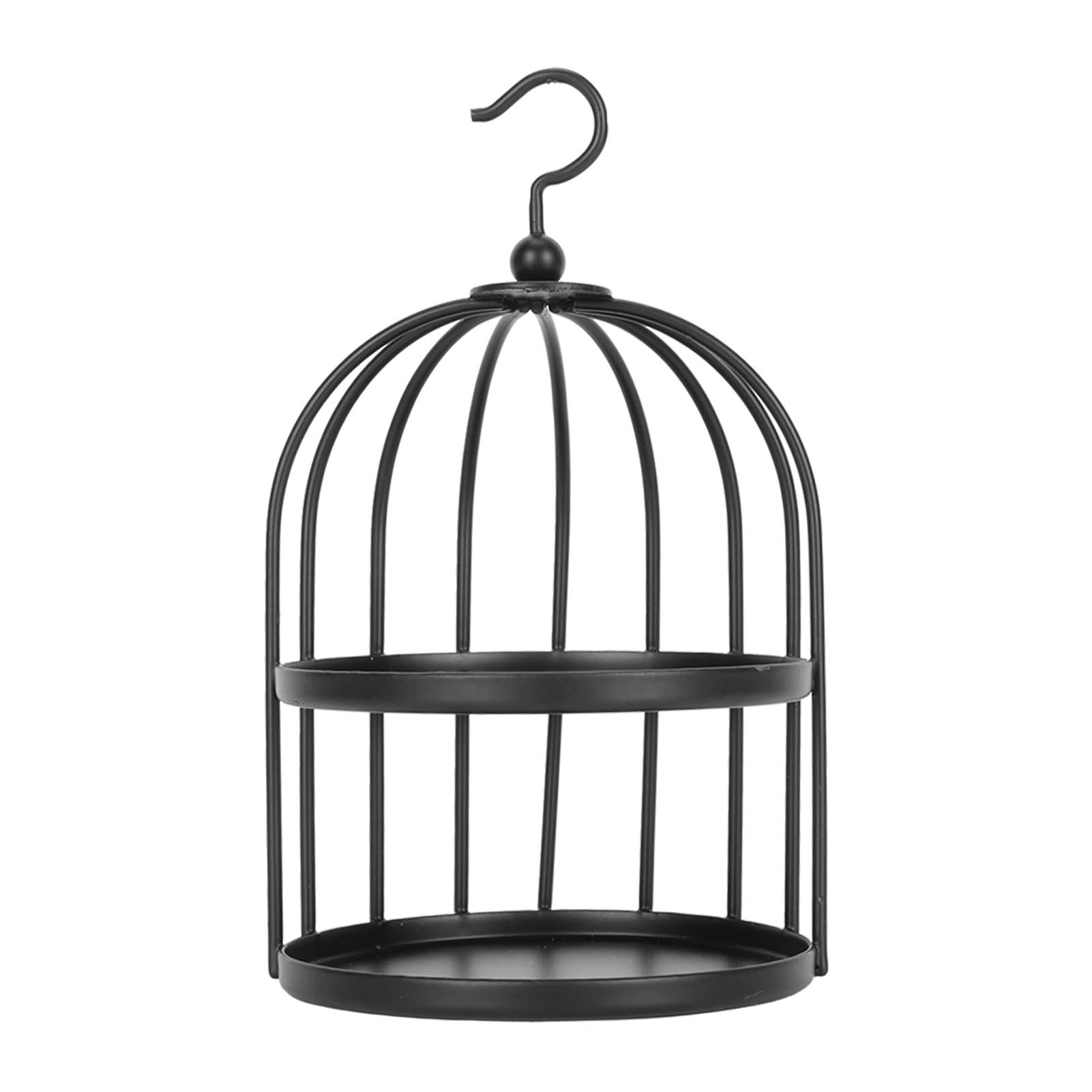 Schwarzer Wachswärmer Im Vogelkäfig-design Mit Aufhängehaken – Robuster Wachsofen Aus Metall Für Diy-bastelarbeiten