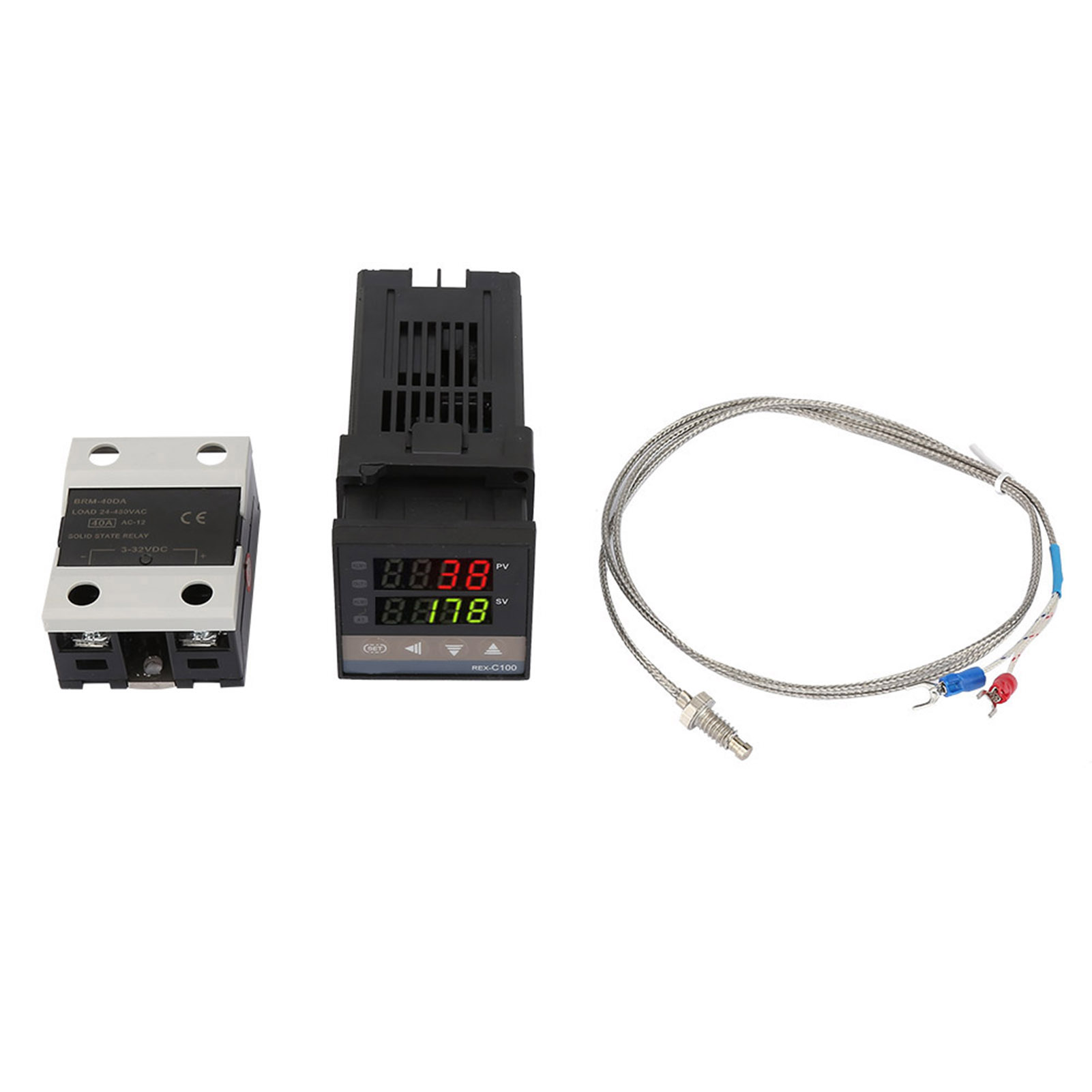 Rex C100 Pid Digitaler Temperaturregler Mit Alarm 0℃1300℃, Led-thermostat Für 110v/240v Wechselstrom