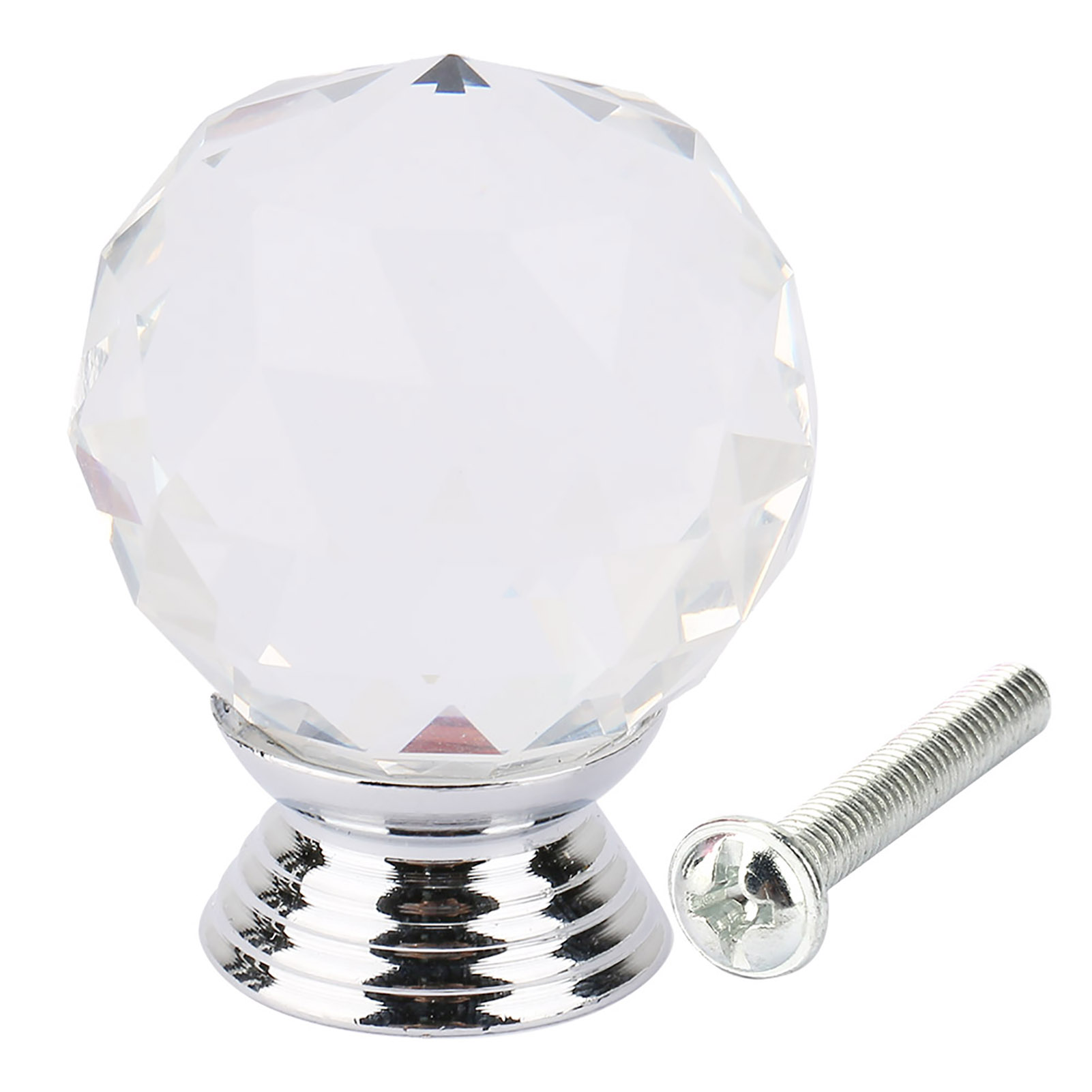 30 Mm Kristallkugel-knaufgriff, Transparent, Für Möbel, Schubladen Und Schränke