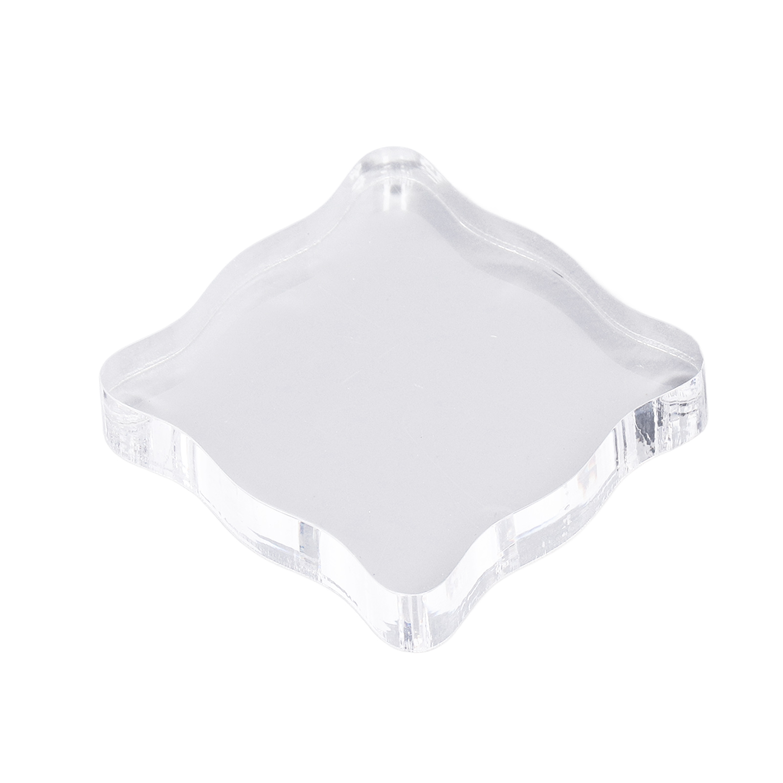 Acryl-stempelblock, Gebogener Griff, Diy-stempel Aus Transparentem Gummi Für Bastelarbeiten Tl005