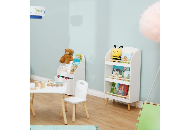 relaxdays Bücherregal Kinder mit 3 Fäch