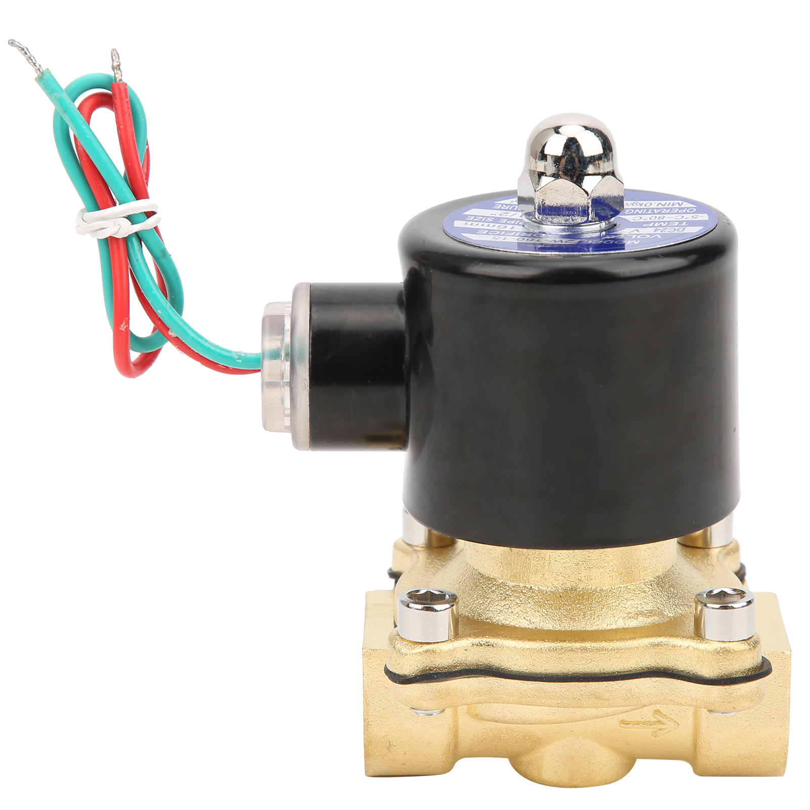 Messing-magnetventil G1/2, Stromlos Geschlossen, Direktwirkend, 2w-160-15, 24 V Dc Für Wasser