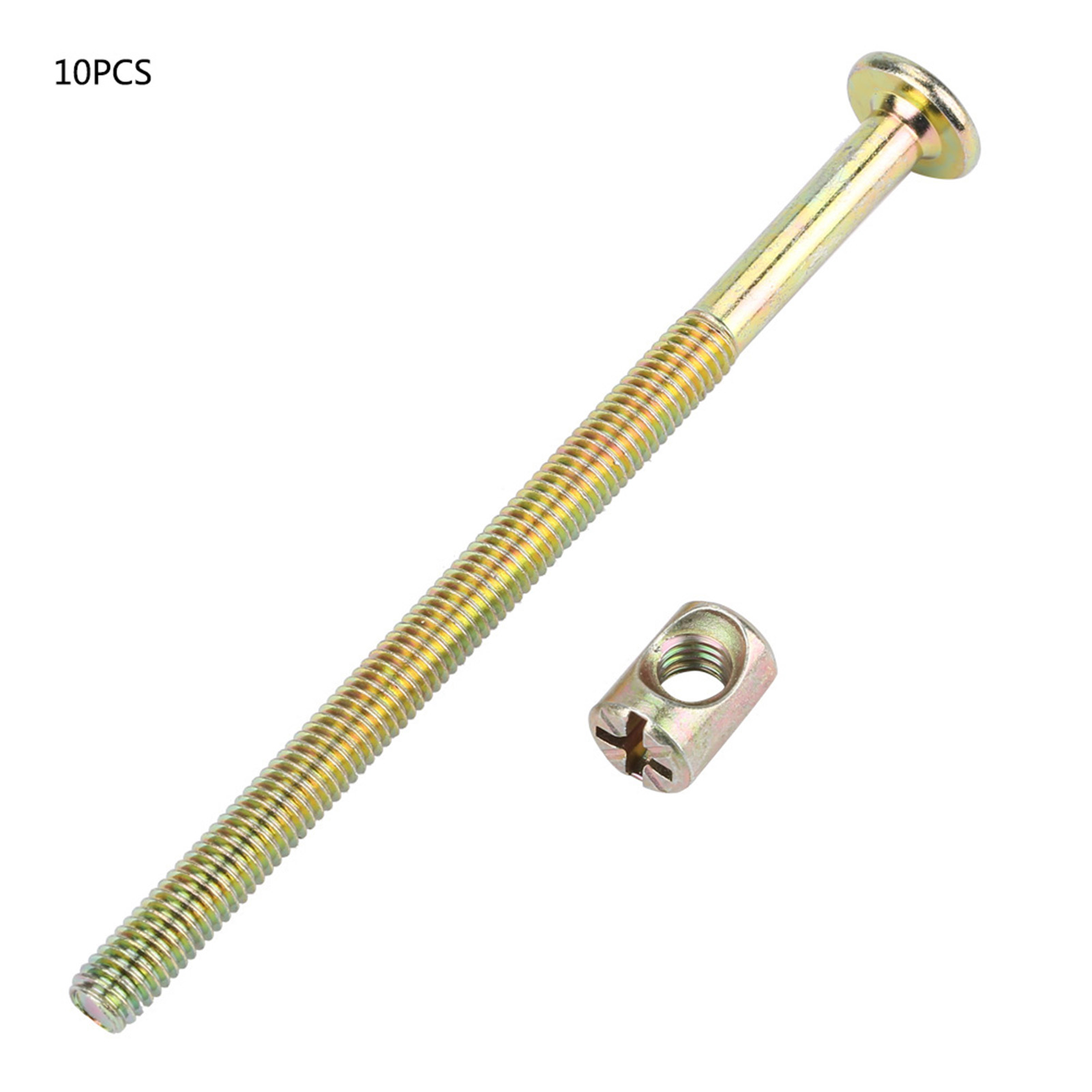 10 Hochwertige, Verzinkte Sechskant-flachkopfschrauben Aus Kohlenstoffstahl (6 X 90 Mm) – 10 Stück