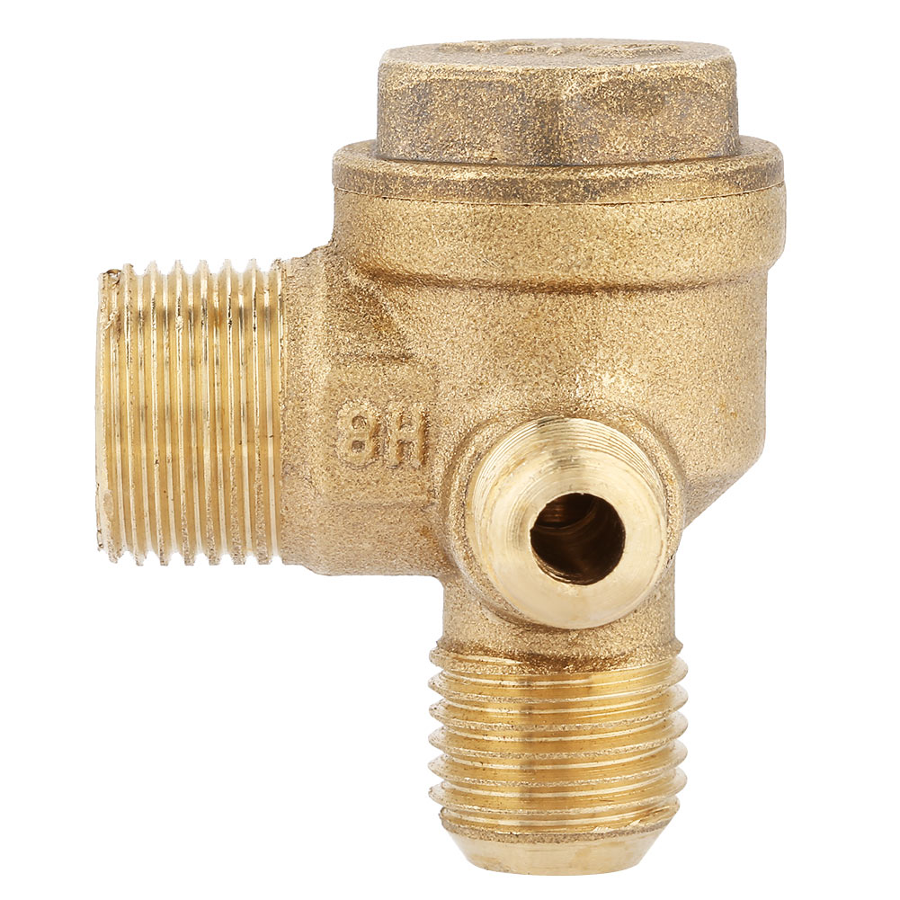 Rückschlagventil Aus Messing, 90°-außengewinde, Für Luftkompressoren, Ersatzteile 20x14x10mm