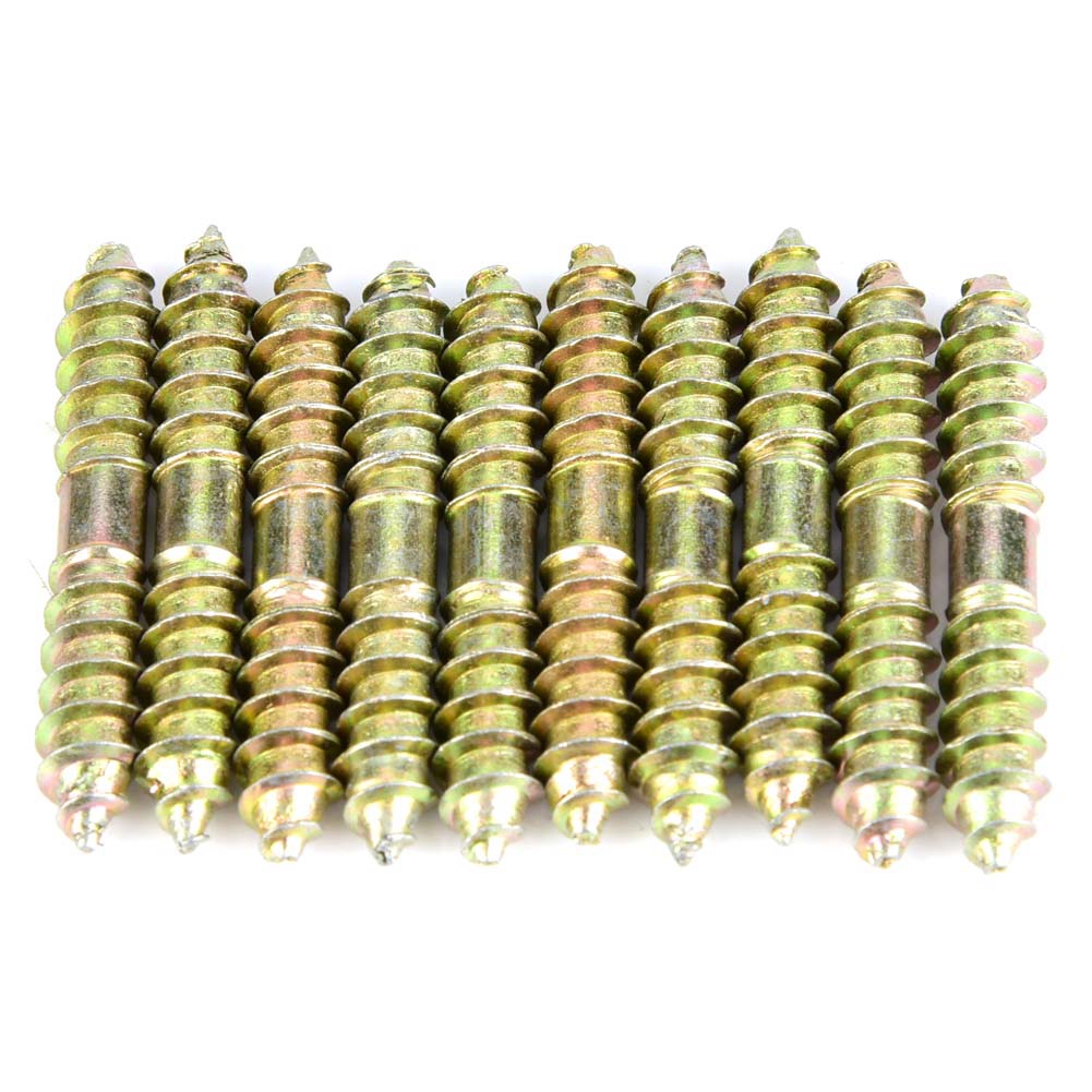 10 Doppelseitige Schrauben 6x40mm Für Die Montage Von Holzmöbeln, Holzverbinder, 10er-packung