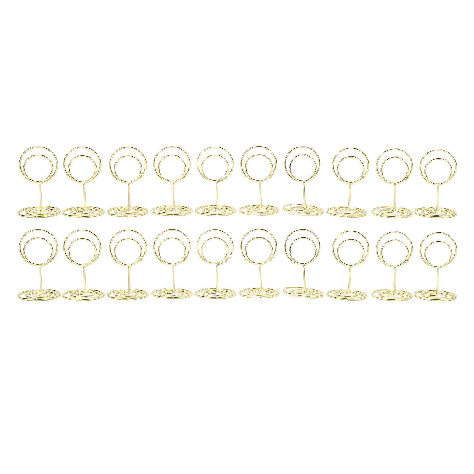20 Stabile, Runde, Galvanisierte Tischnummernhalter Aus Metall Für Hochzeiten, Büros, Veranstaltungen, Goldene Platzkartenhalter