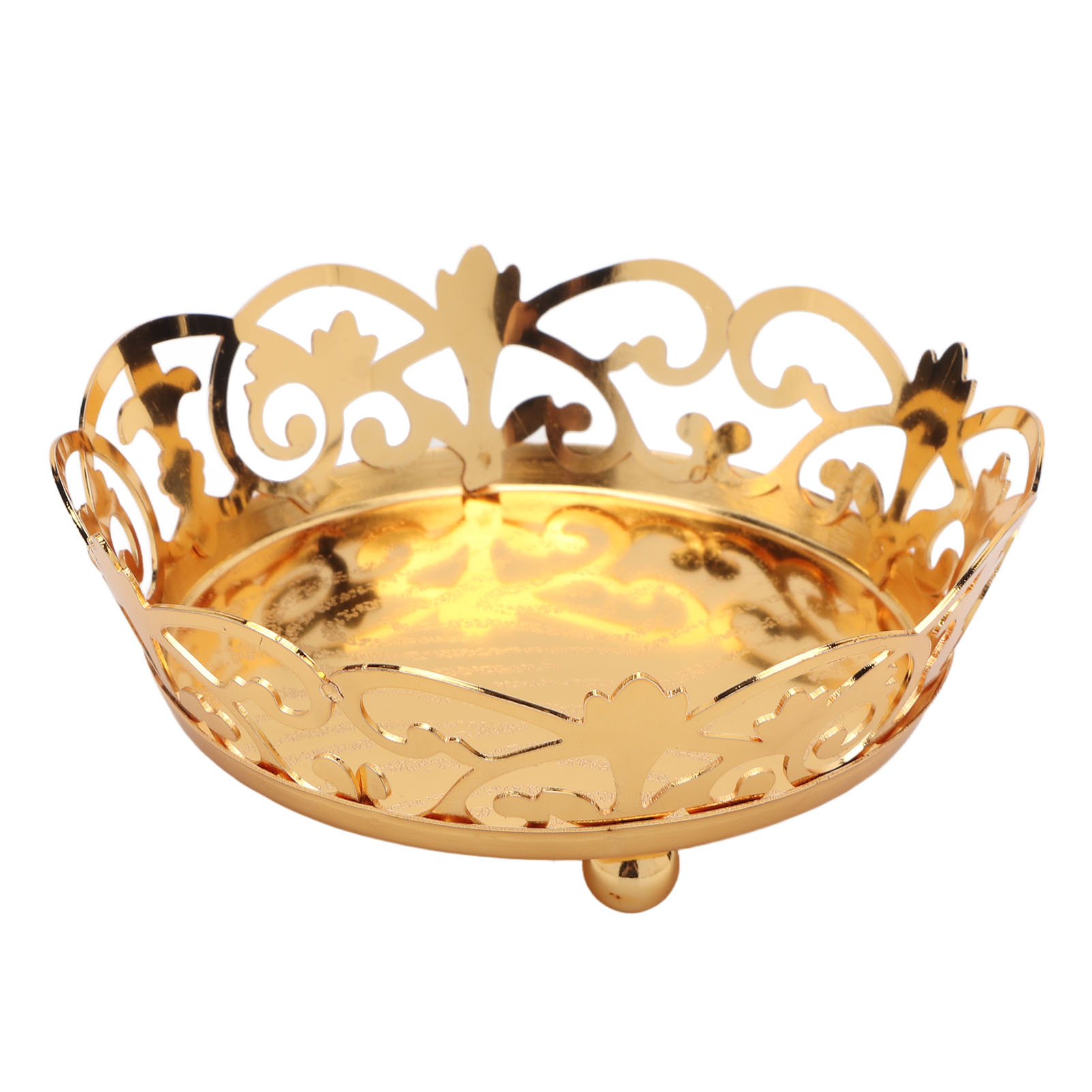 Goldene Schale Im Antik-stil Für Snacks, Ideal Für Picknicks, Camping Und Partys