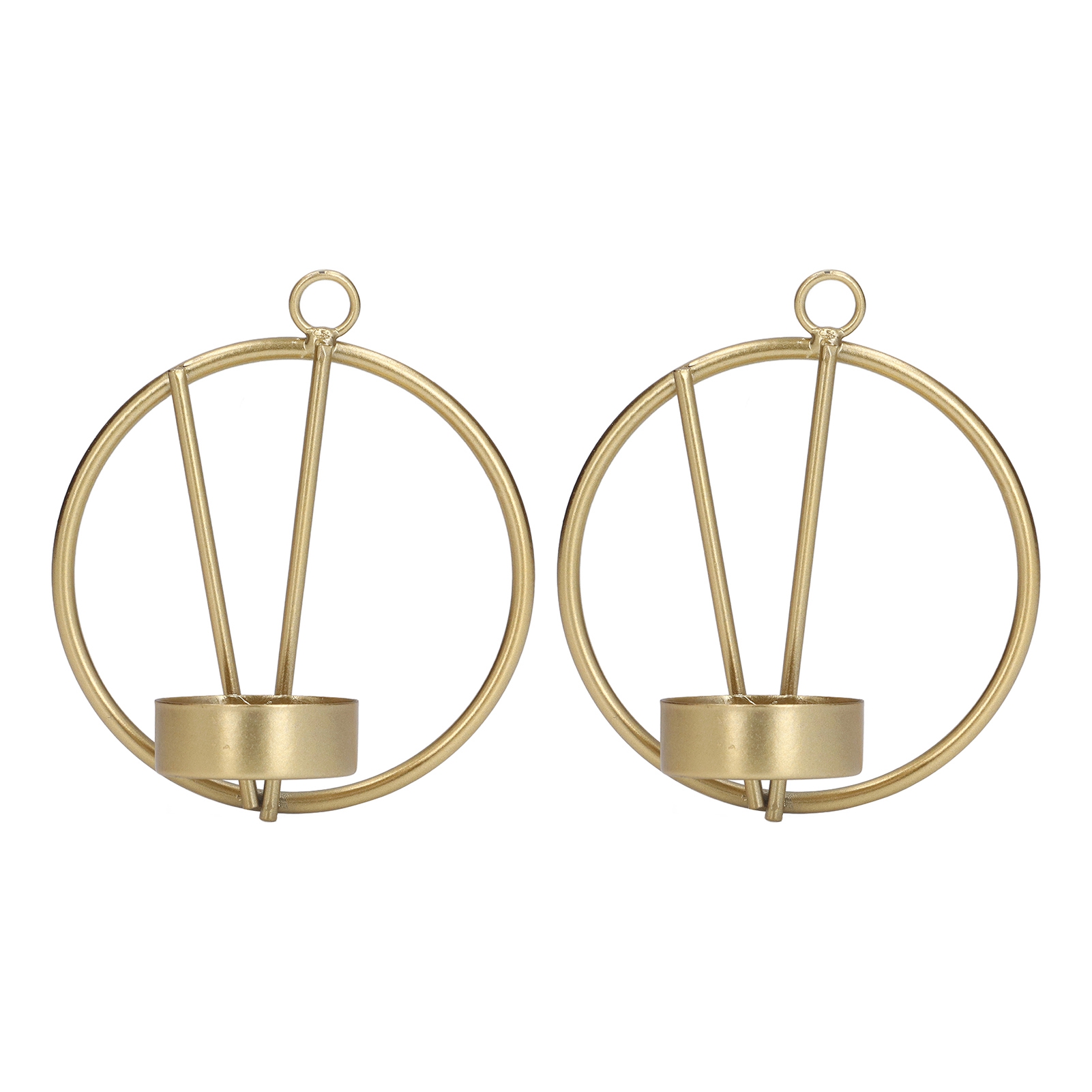 Moderner, Goldener Wandkerzenhalter – Runde, Minimalistische Wanddekoration Für Kerzen
