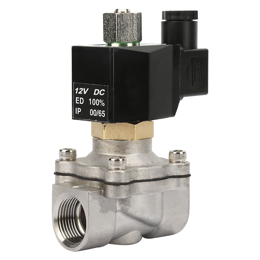 Magnetventil Aus Edelstahl 2s-200-20 G3/4", Normalerweise Offen, Für Wasser/luft, 12 V Dc