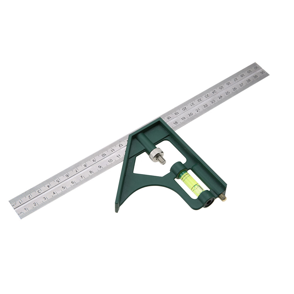 Verstellbarer 300-mm-edelstahlwinkel Mit Libelle Für 45/90-grad-winkel