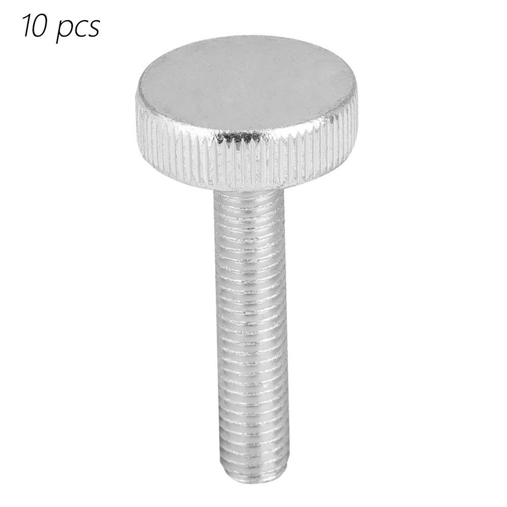 10 Flache, Gerändelte Flügelschrauben Aus Verzinktem Kohlenstoffstahl M8x40 (10er-packung)