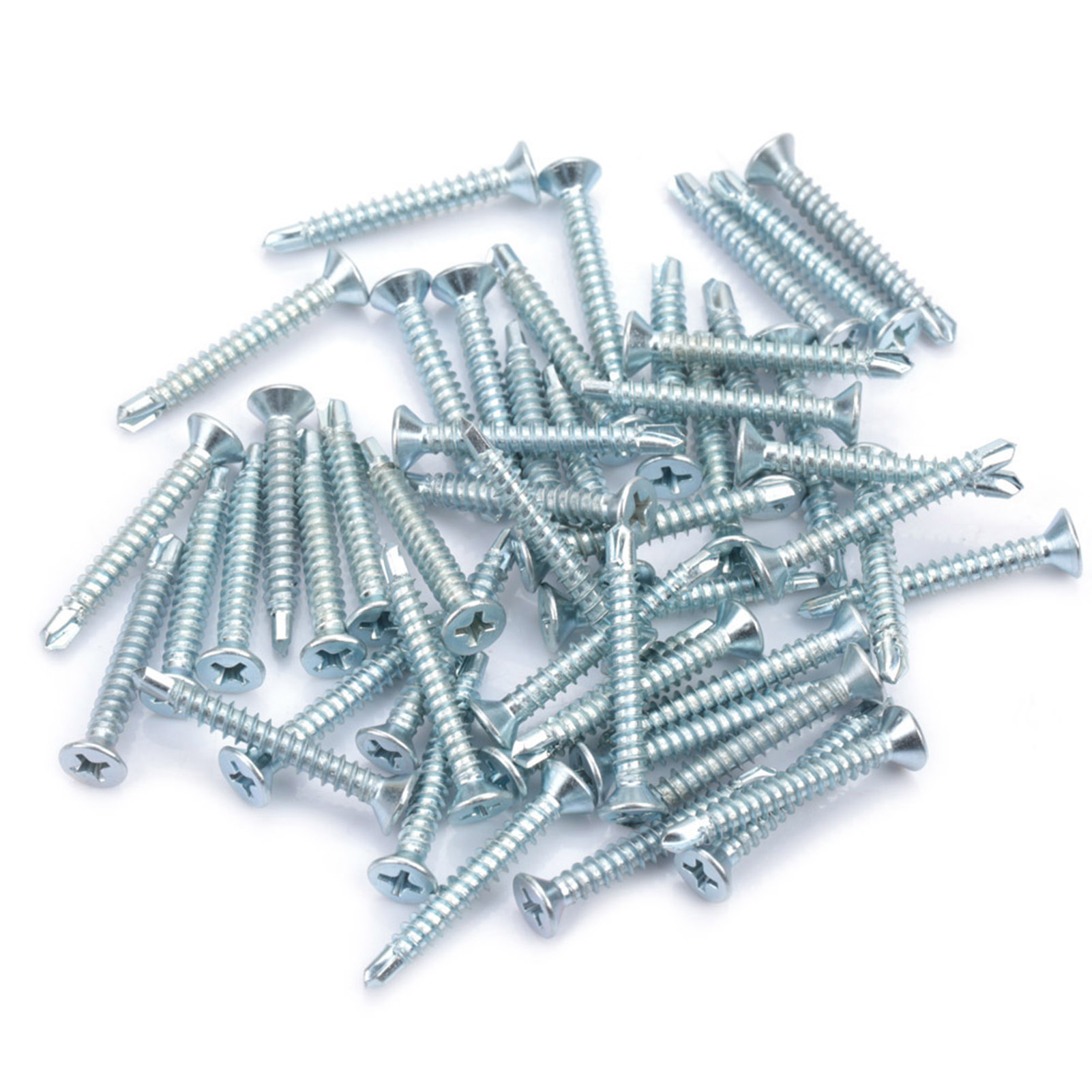 50 Stück M4.2 Flachkopf-bohrschrauben, Selbstschneidende Schrauben Für Metall (m4.2x25mm)