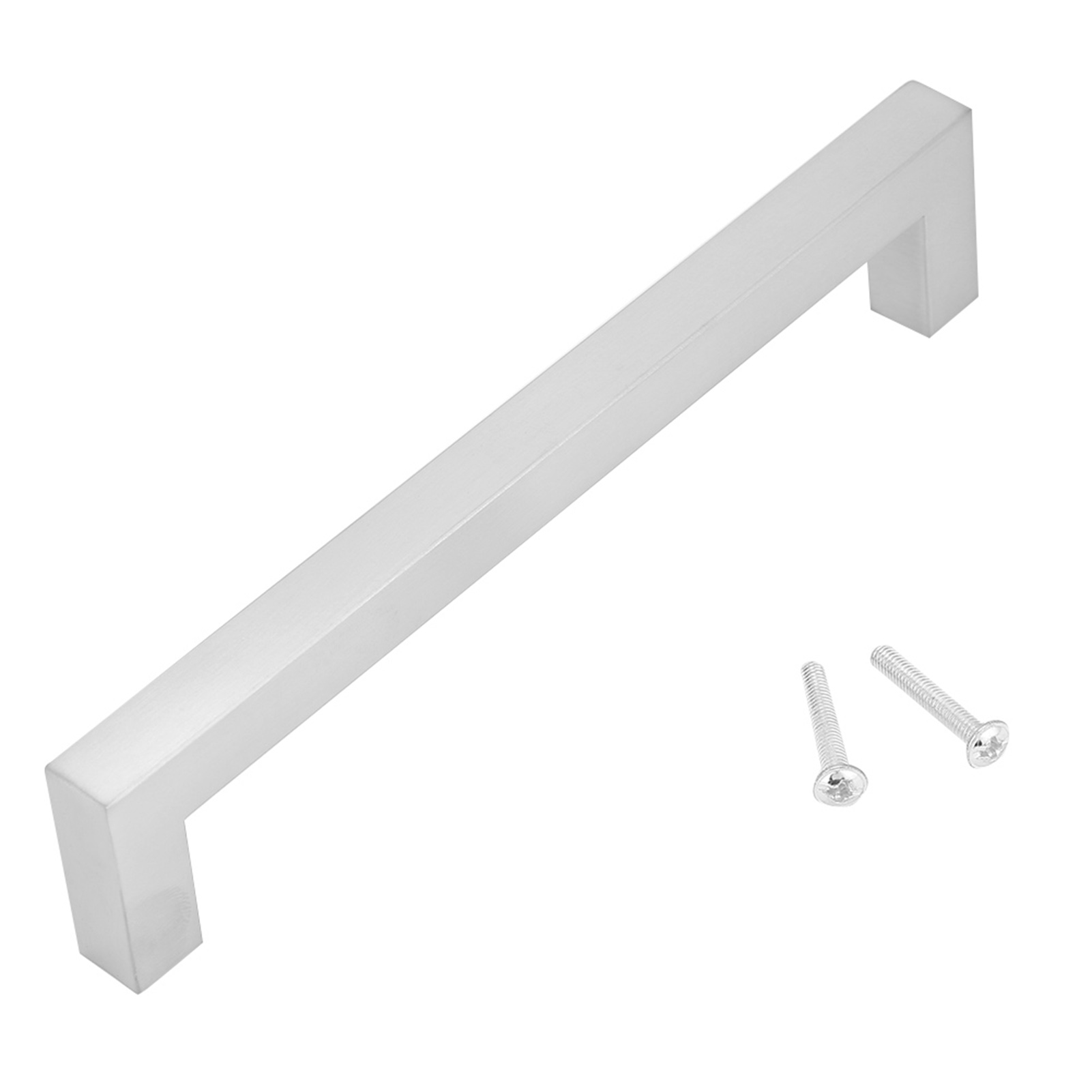 Silberner Möbelgriff Aus Edelstahl 304, 12 Mm, Minimalistisches Design Für Türen (160 Mm)
