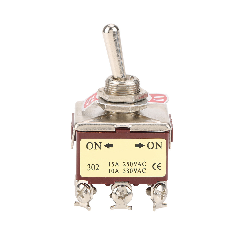 2-positionen-kippschalter, 3pdt, 9 Pins, 12 Mm, 15 A/250 V, 10 A/380 V Ac