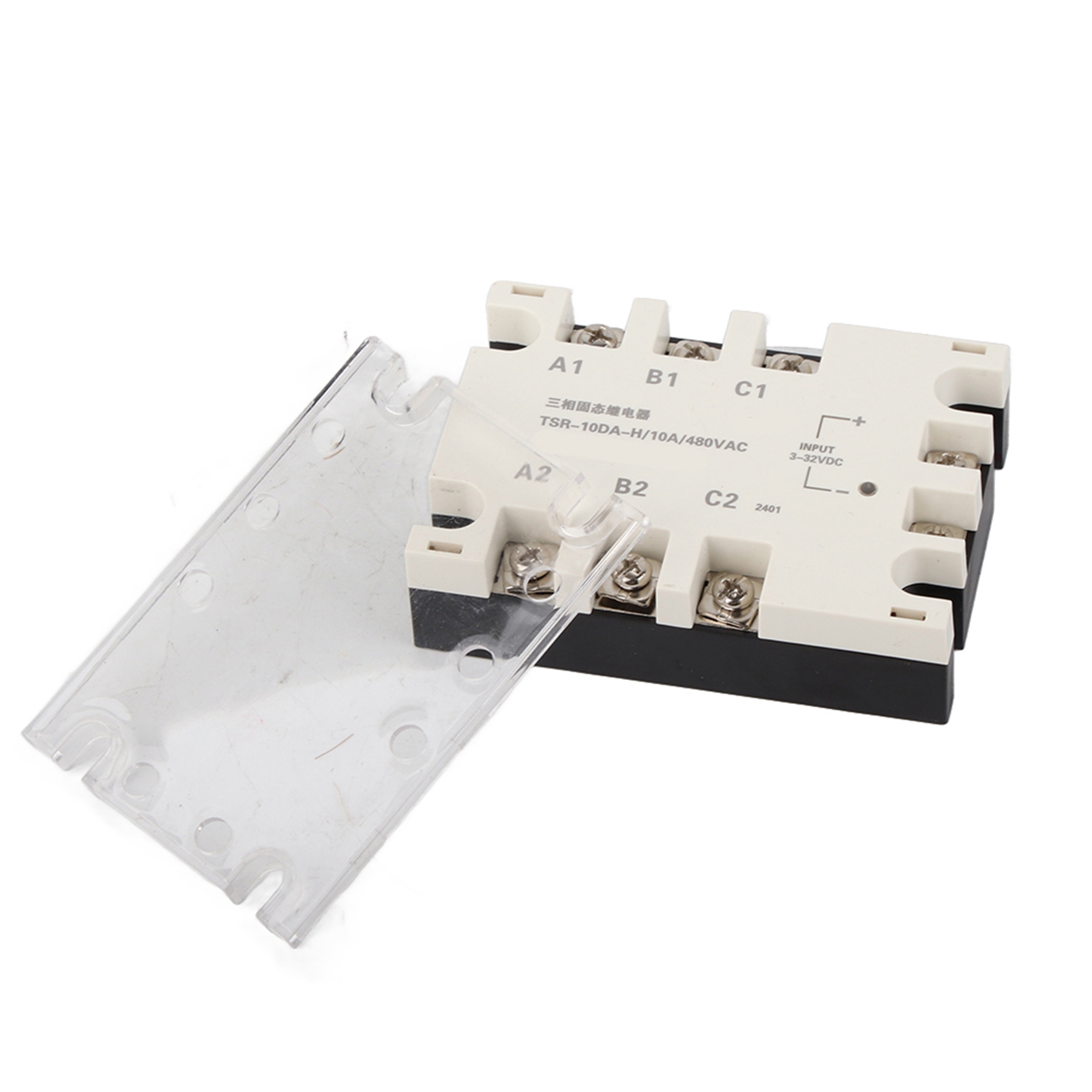 Dreiphasiges 10-a-ssr-halbleiterrelais, 3–32 V Dc Eingang, 24–480 V Ac Last, Modell Tsr-10da