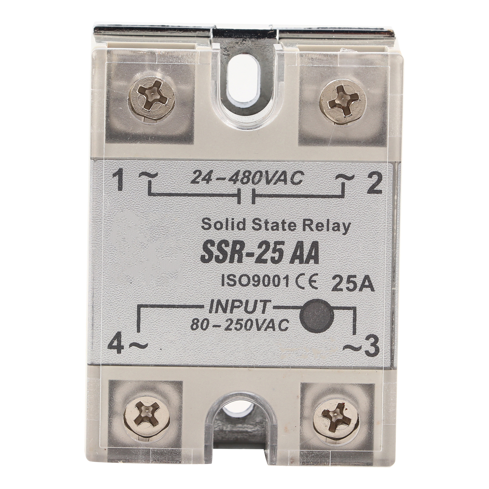 Ac-ac Ssr-modul 25a Ssr25, Eingang 80–250 V Ac, Ausgang 24–480 V Ac, Halbleiterrelais