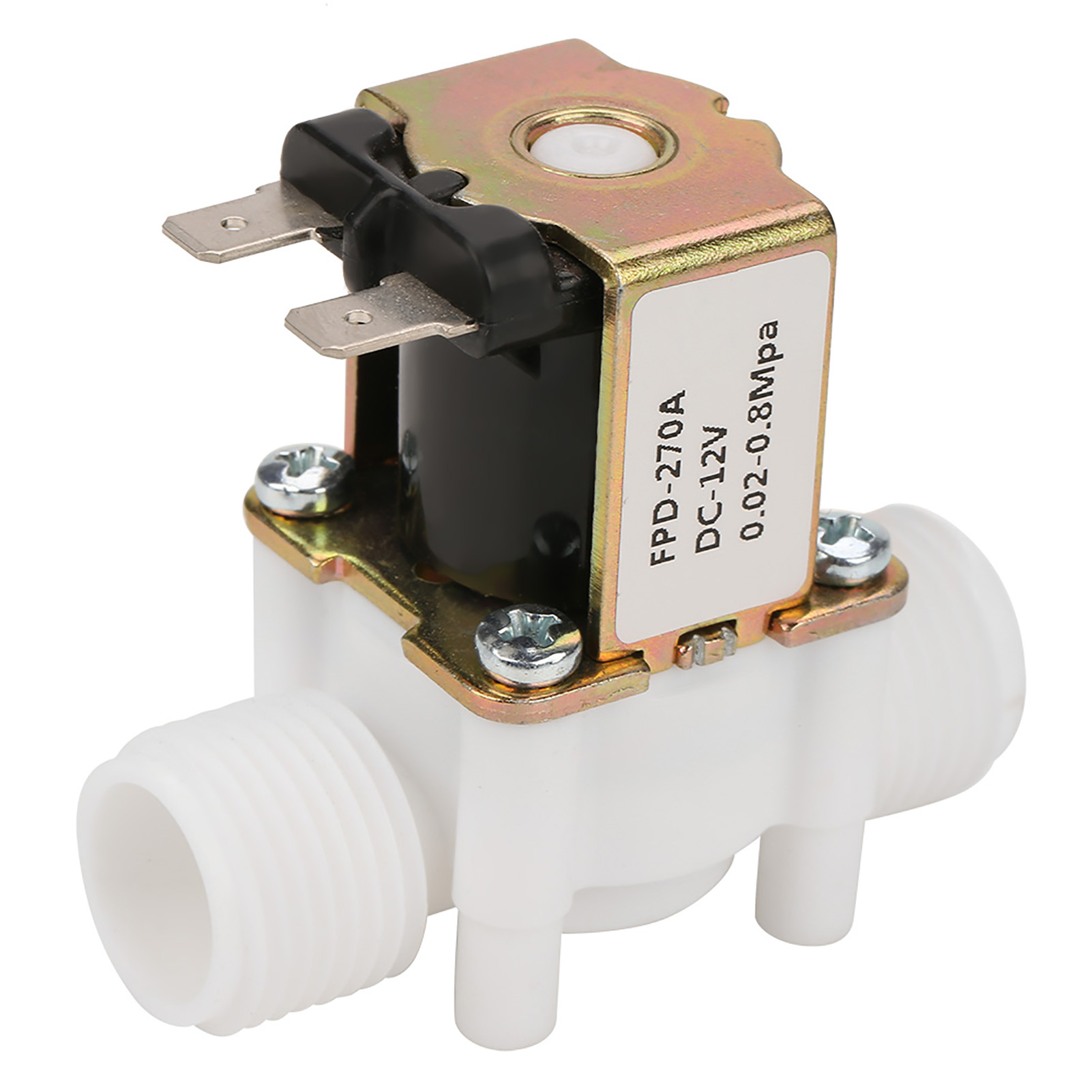 12v Nc Kunststoff-magnetventil G1/2" Für Wasserspender