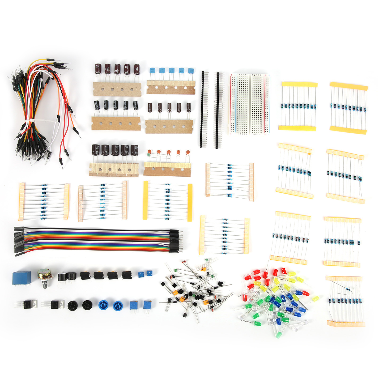 Elektronisches Starter-kit Mit 400-punkt-steckbrett Und Entwicklungszubehör