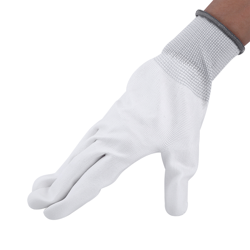 Antistatische, Rutschfeste Handschuhe Mit Pu-beschichtung Für Computer- Und Handy-reparaturen (größe L)