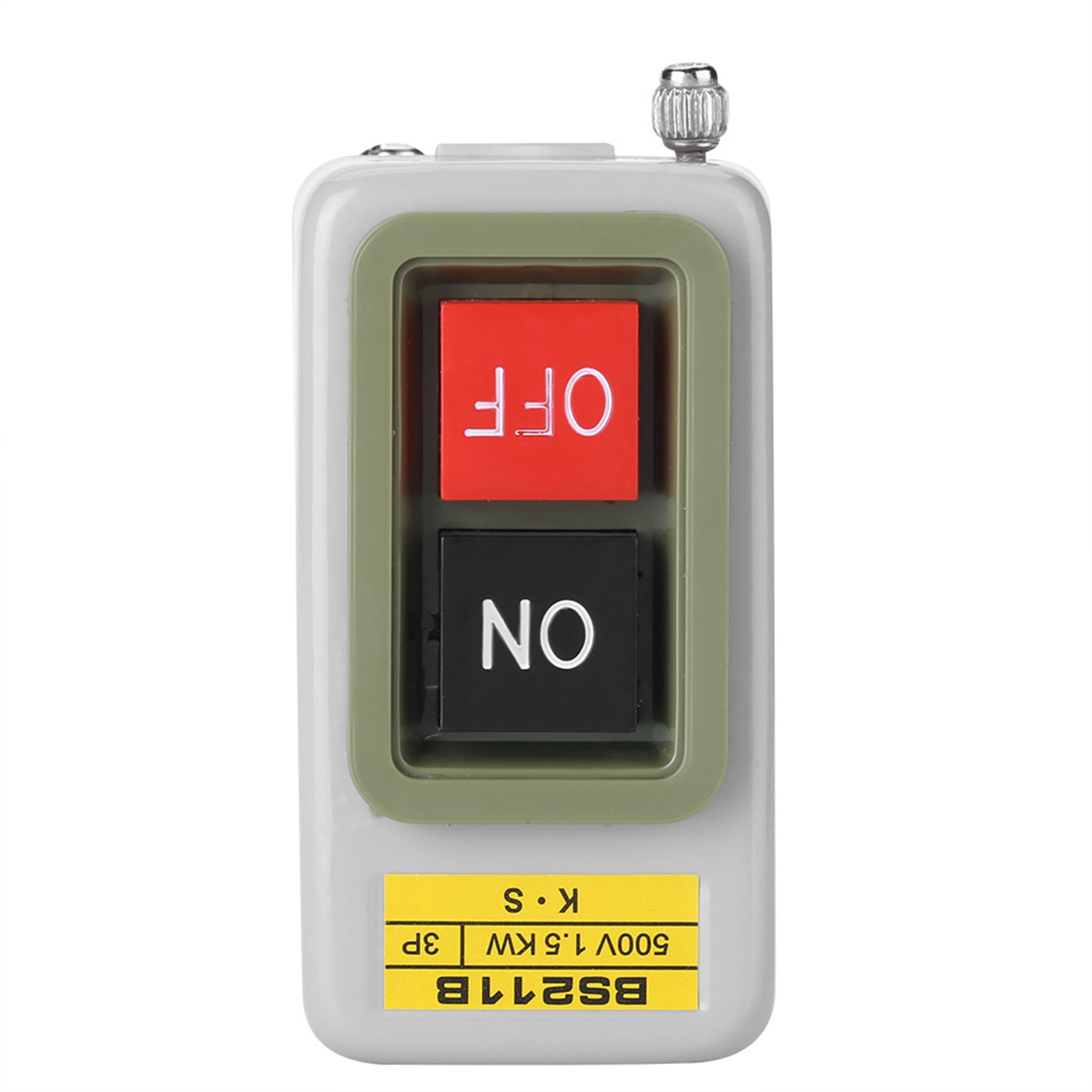 3-poliger Selbstverriegelnder Drucktaster Ein/aus 220 V/380 V Ac Bs211b