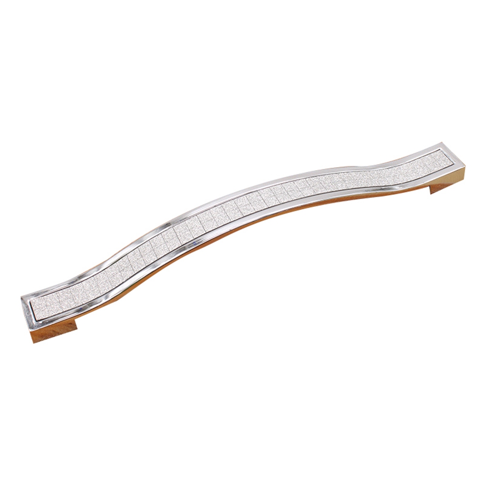 Schubladen- Und Türgriff Aus Zinklegierung, Weiß, 128 Mm, Möbelaccessoire