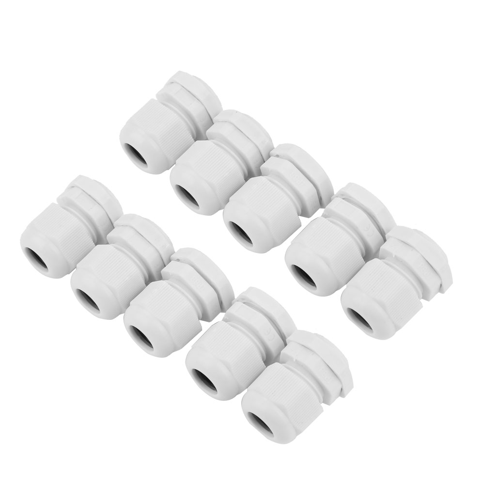 10 Stück Ip68 Wasserdichte Weiße Nylon-pg11-kabelverbinder