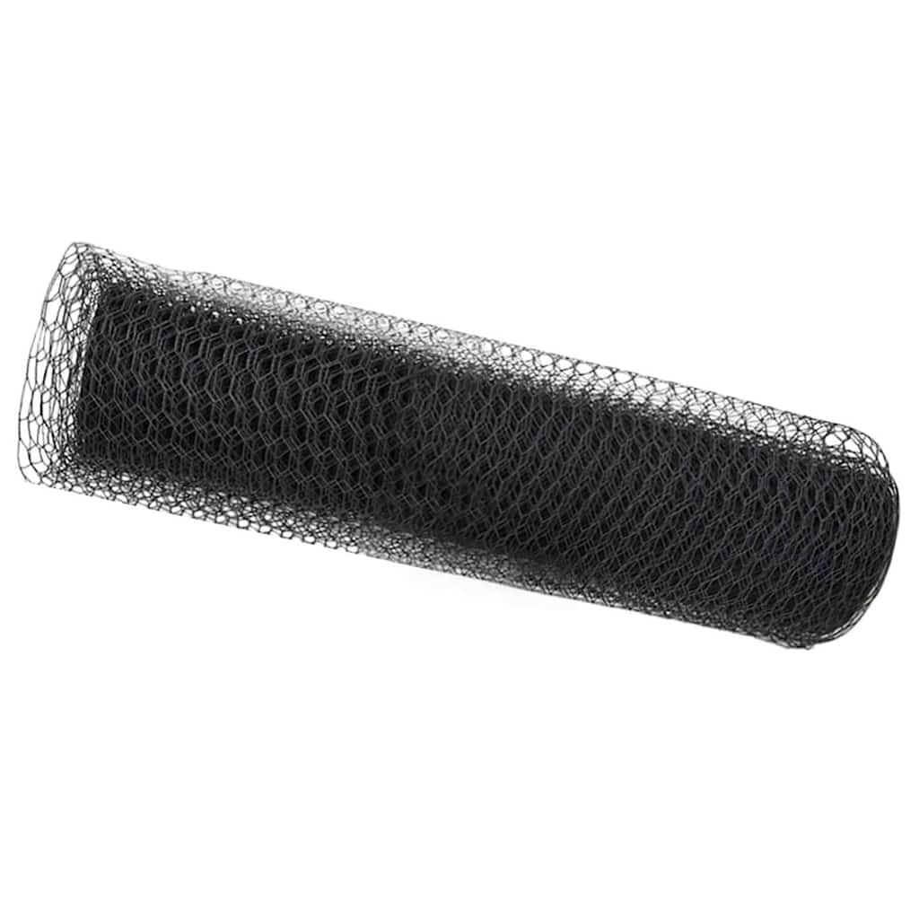 Maison Exclusive - Sechseckgeflechtzaun 0,6 X 50 M Pvc Grau