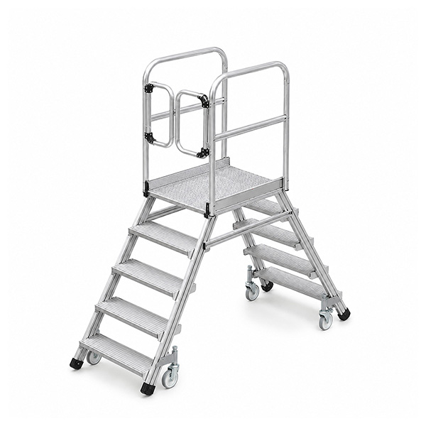 Plateforme Mobile 2x5 Marches - Hauteur Max. De Travail 3.21m - 618905-p