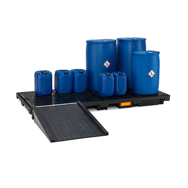 Auffangwanne – 270 Liter – Maximale Belastung 2400 Kg - Mit Rampe - 91517/r