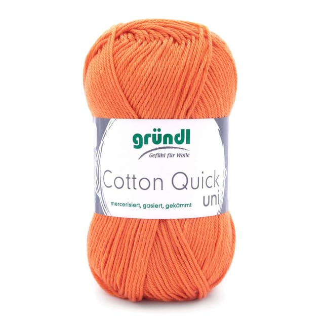 Gründl 50 Gramm Gründl Wolle Cotton Quick Uni Farbauswahl Häkelwolle