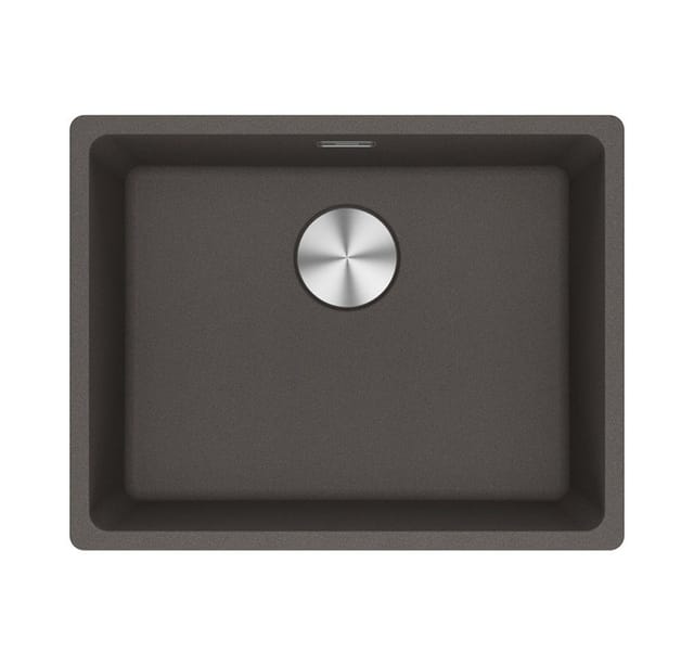 FRANKE Granitspüle Maris MRG 210-52 Fragranit flächenbündig einbaubar, Schiefergrau, Hand, 55,3/433 cm