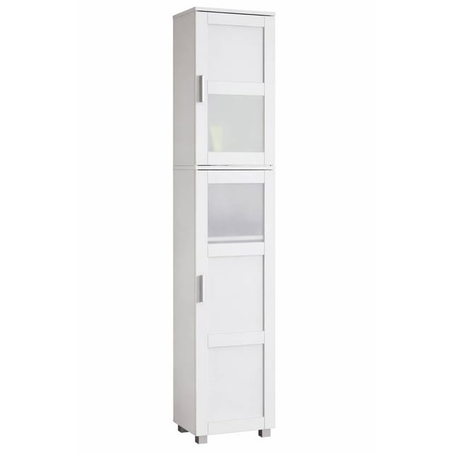 VCM Hochschrank Holz Badmöbel Badschrank Hochschrank Nilari