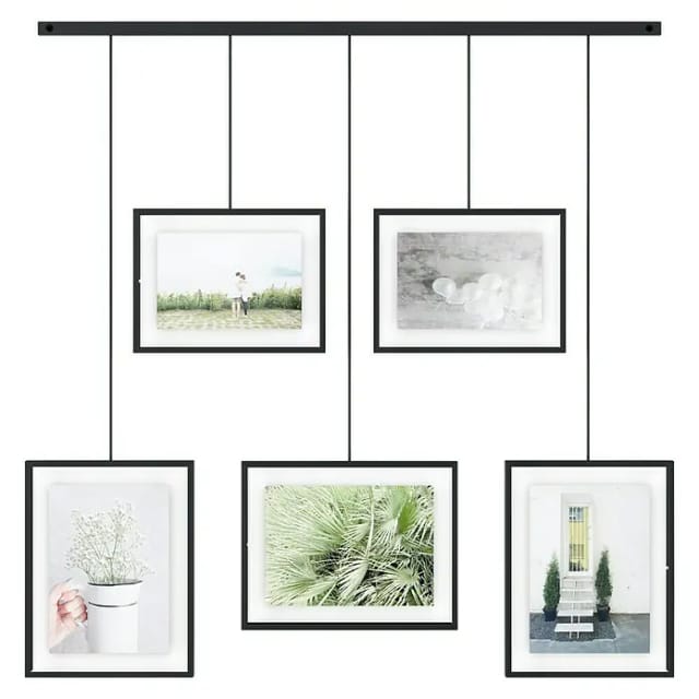 Umbra Bilderrahmen Collage Bilder-Display Exhibit 5er-Set schwarz
