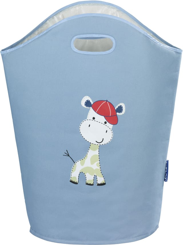 WENKO Wäschekorb Wenko Wäschesammler Kids Gerry 24 l, blau, beige