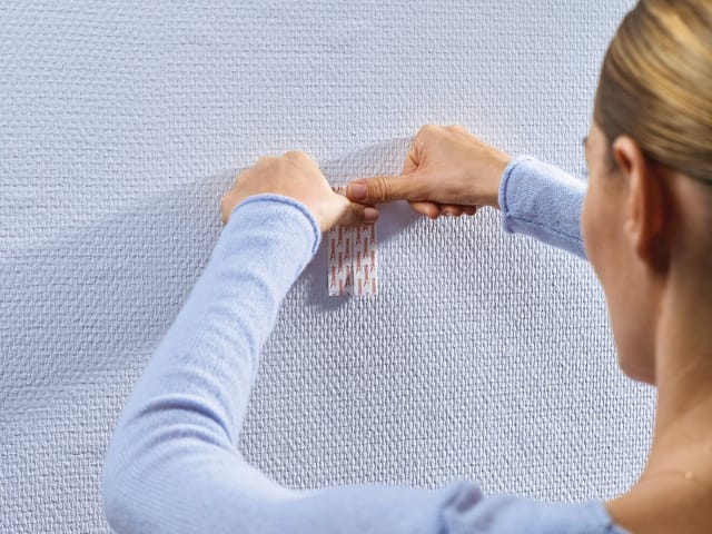 tesa Klebehaken Klebenagel mit max. 2 kg Haltekraft für Bilder - verstellbar, Dekoration, Bilder, Leinwände, (Spar-Set, 6-St., inkl. Powerstrips), Klebenagel - POWERSTRIPS Doppelseitig - Tapete & Putz - 3 x 2er Pack