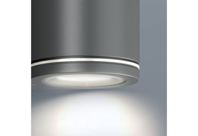steinel LED Außen-Wandleuchte L 940, LED fest integriert, Warmweiß, mit Bewegungsmelder, Außenleuchte, 3000 K, Anthrazit