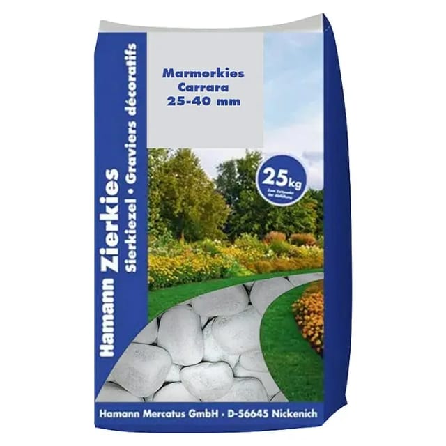 Hamann Mercatus GmbH Zierkies Hamann Mercatus Marmorkies Carrara 25-40 mm 25 kg