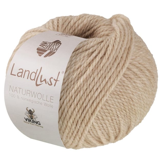 LANA GROSSA Landlust Naturwolle Häkelwolle, 85 m