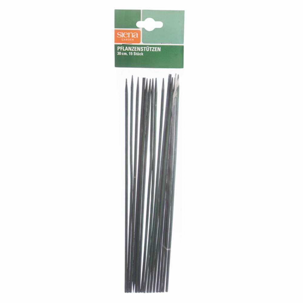 Siena Garden Rankhilfe Siena Garden Pflanzstab grün 30 cm - 15 Stück