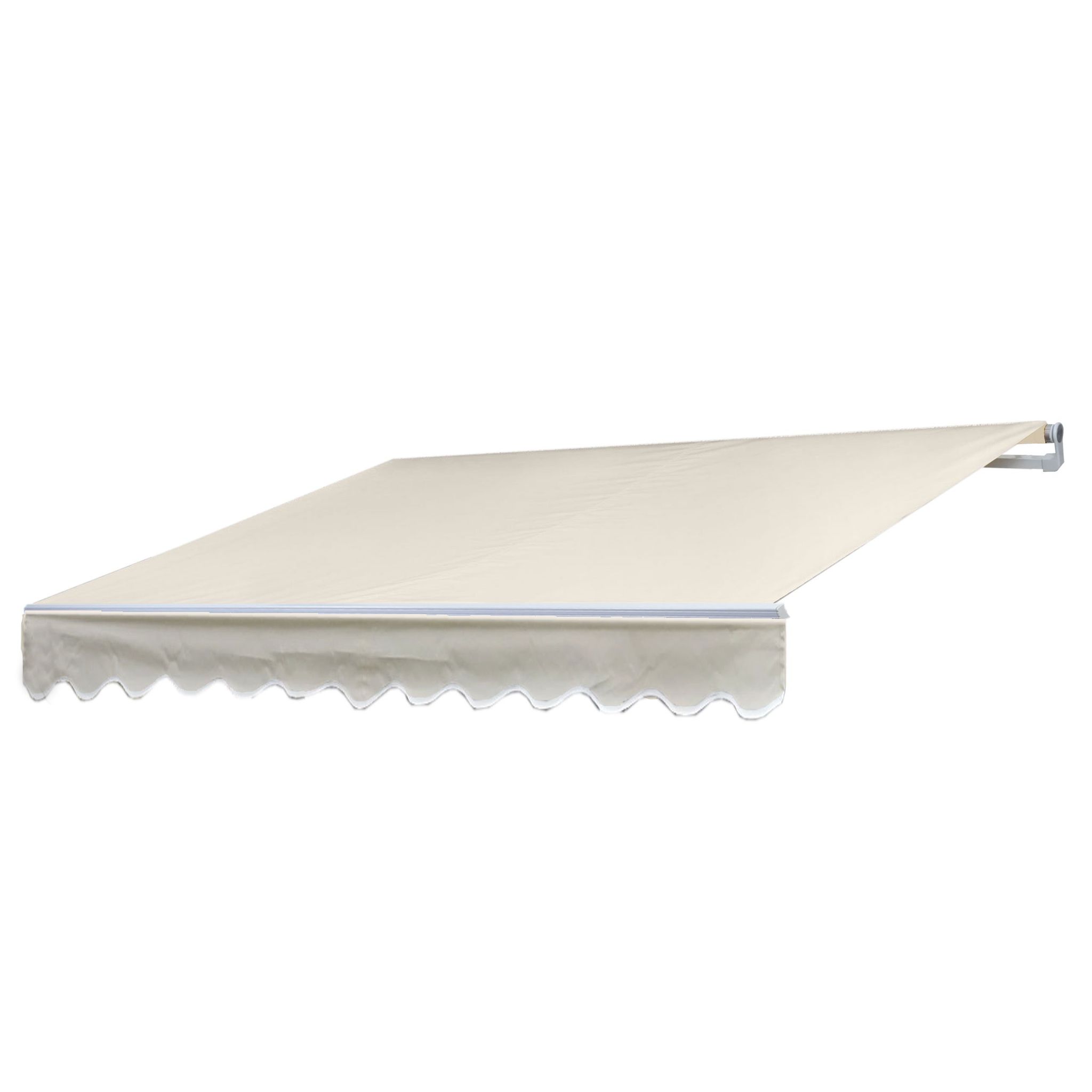 Alu-markise Hhg-954, Gelenkarmmarkise Sonnenschutz 2,5x2m Polyester Creme