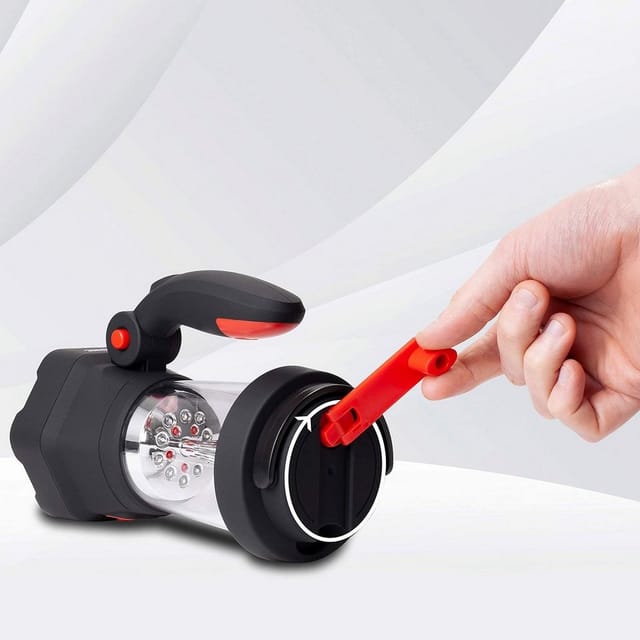 Duronic LED Taschenlampe, Hurricane Lampe, Campinglampe mit Taschenlampe, Laterne