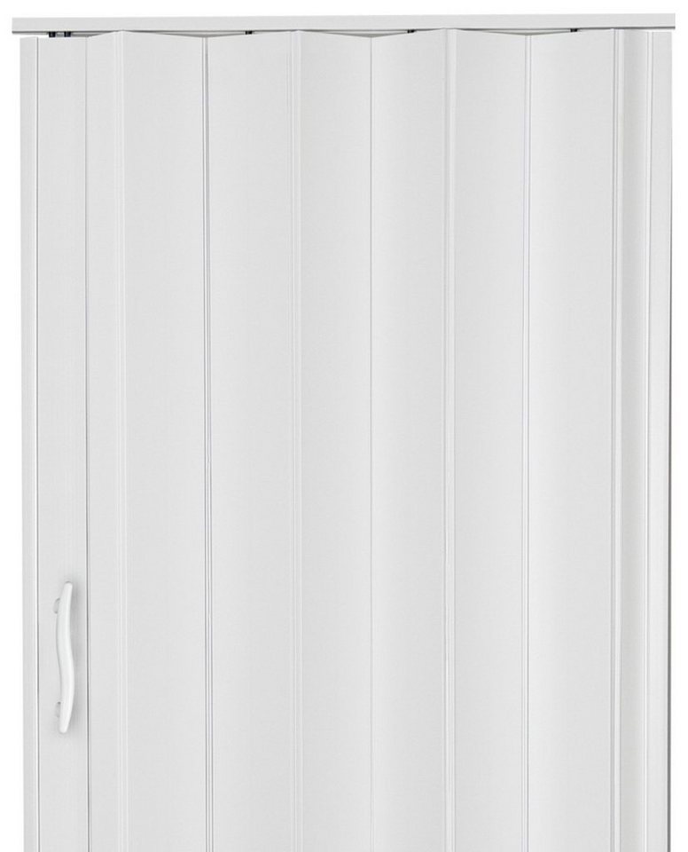 Standom Falttür Schiebetür weiß farben H. 202 cm für Türbreite bis 96 cm st3 (1 Karton, 1-St., 1 Set), teils vormontiert