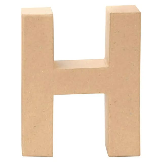 Glorex Dachpappe Glorex Papp-Buchstabe H 17,5 x 5,5 cm