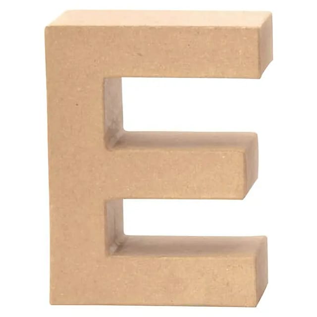 Glorex Deko-Buchstaben Glorex Papp-Buchstabe E 17,5 x 5,5 cm