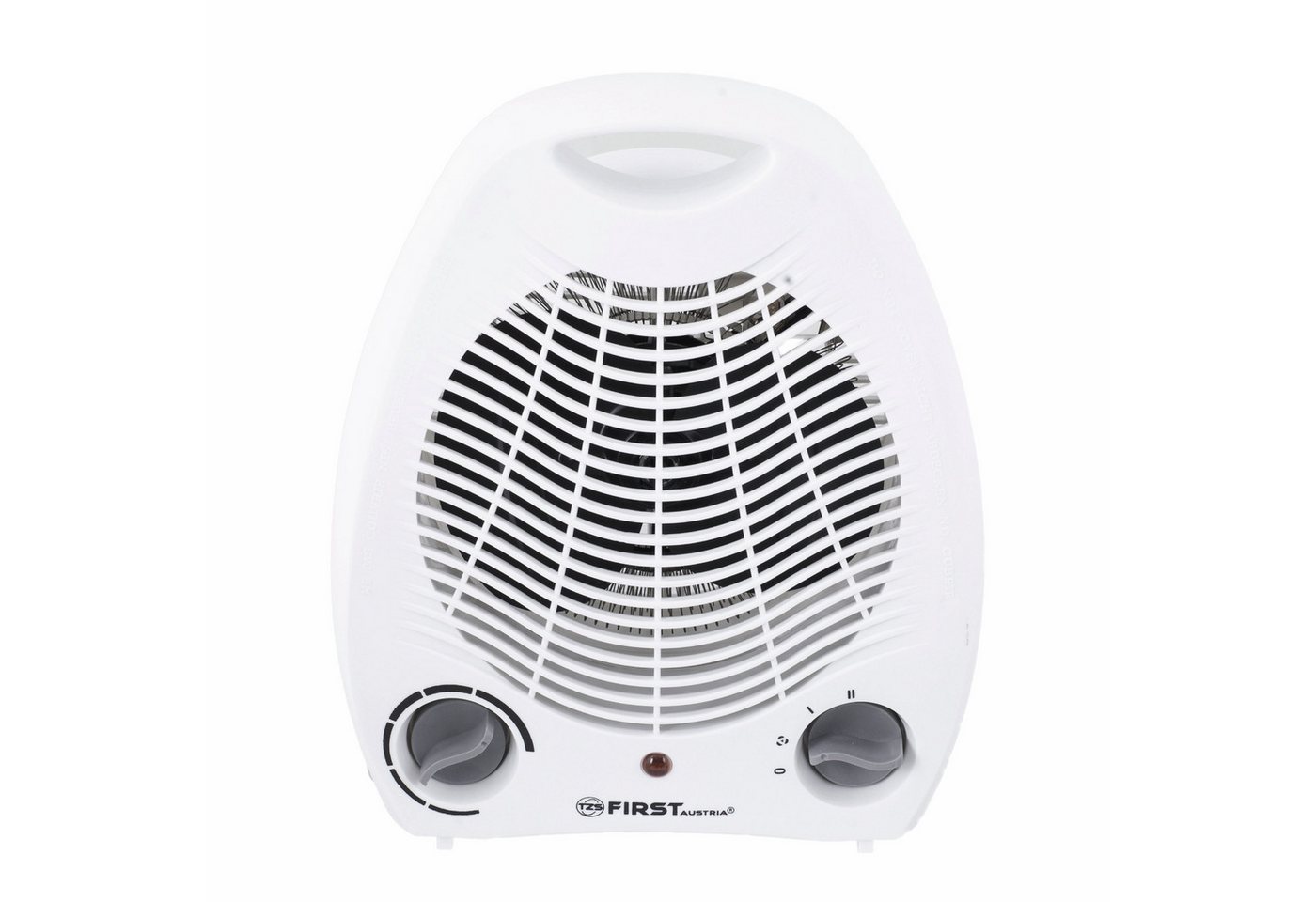 TZS FIRST AUSTRIA Heizstrahler Heizlüfter, 2 Heizleistungsstufe, 1000W-2000W, Lüfterfunktion, Überhitzungsschutz, Tragegriff, Weiß/Grau Bild 2
