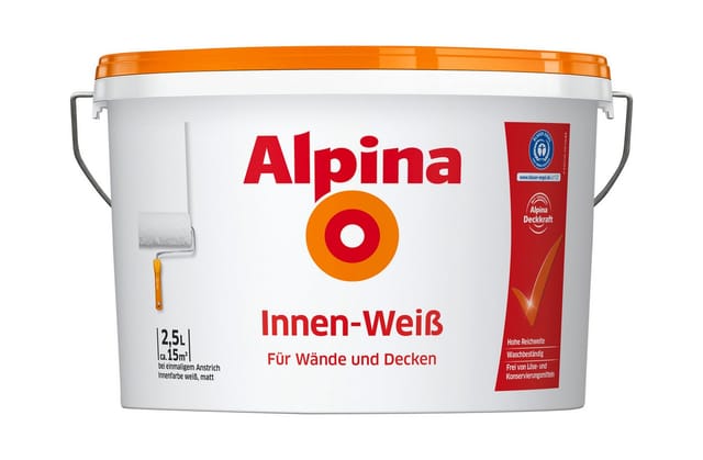 Alpina Wandfarbe Innen-Weiß matt