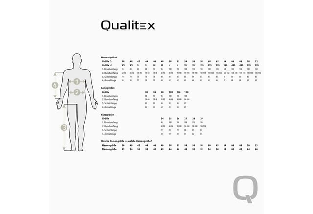Qualitex Workwear Arbeitsoverall classical Rallyekombi -BW 270 g - Strapazierfähig aus reiner Baumwolle