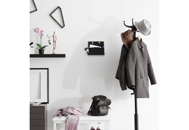 relaxdays Aufbewahrungskorb Hängende Aufbewahrungskörbe im 2er Set, grau