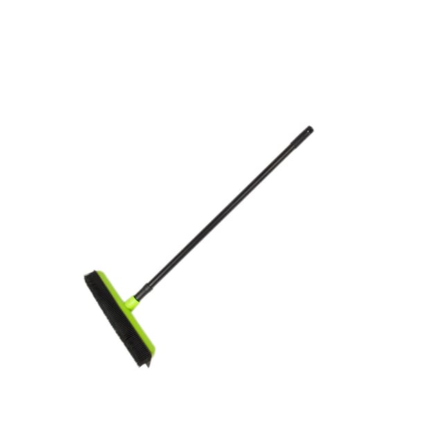 Nölle Profi Brush Straßenbesen Gummibesen mit Teleskopstiel 34 cm / Stiellänge bis max. 130 cm / Gew